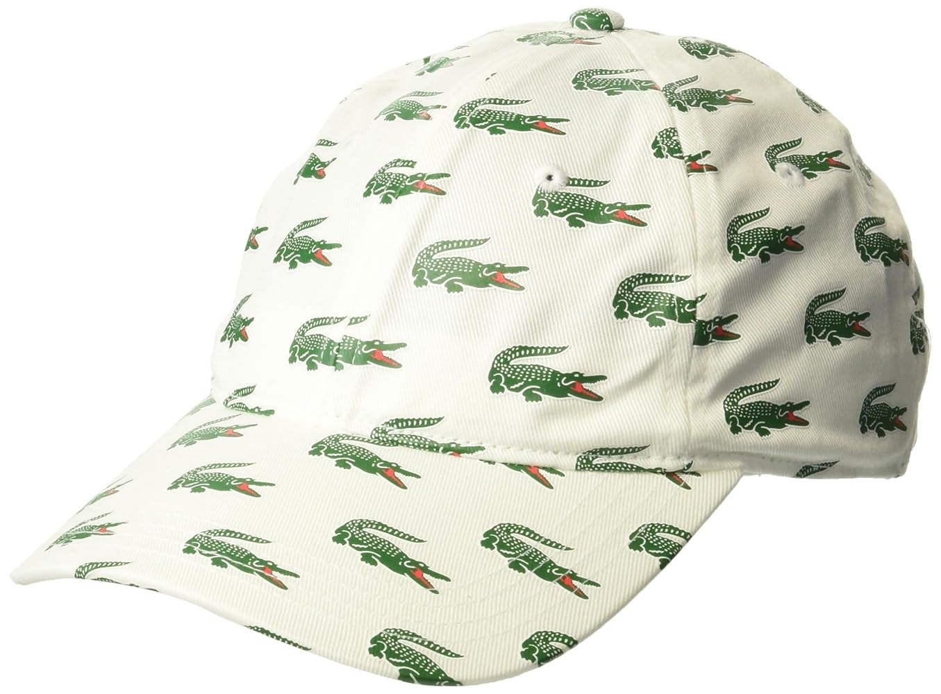 Lacoste Men's Allover Croc Cap, One Size, White at Amazon